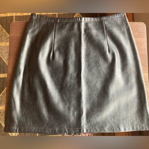 Hyfve Hyfve Hyfve grey leather skirt